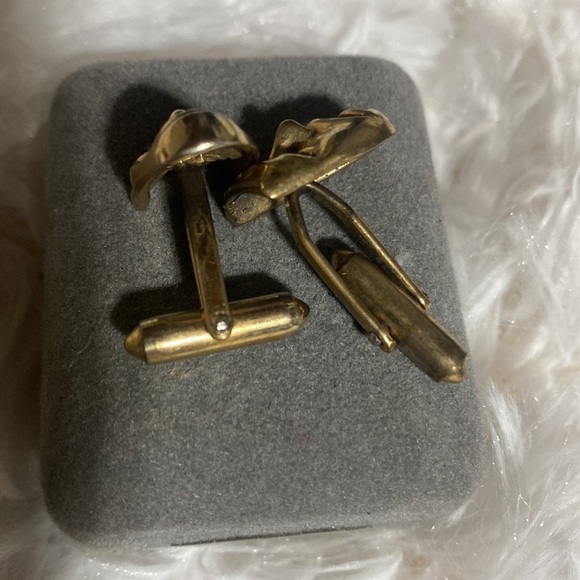 Vintage Mid Century Happy Sad Face Theater Mask Cufflinks - Picture 2 of 3